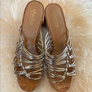 Charles by Charles David Silver Women's Sandals